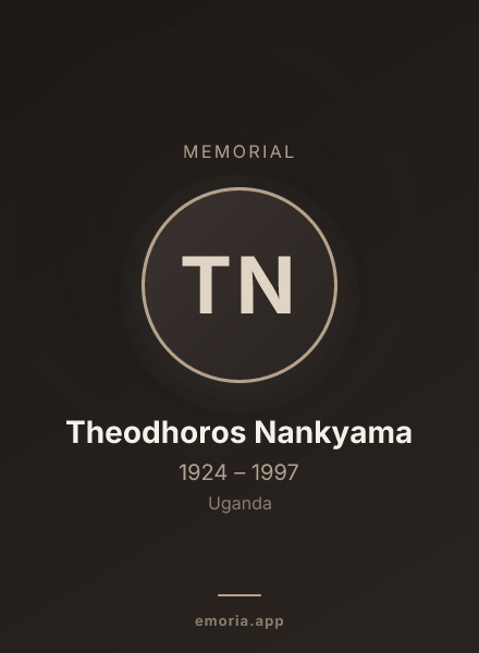 Memorial portrait of Theodhoros Nankyama
