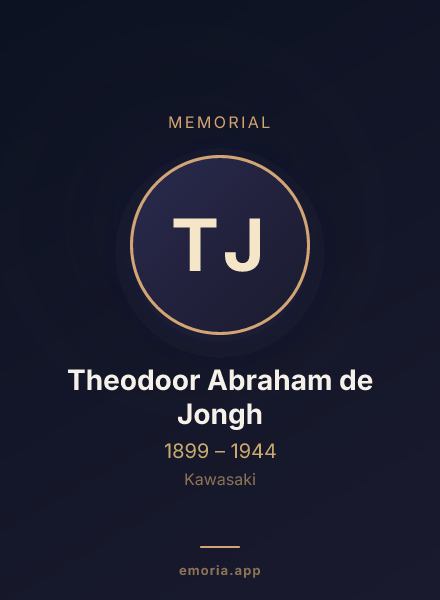 Memorial portrait of Theodoor Abraham de Jongh