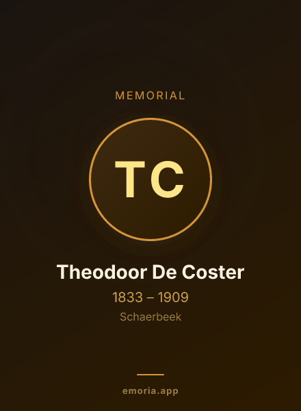 Memorial portrait of Theodoor De Coster