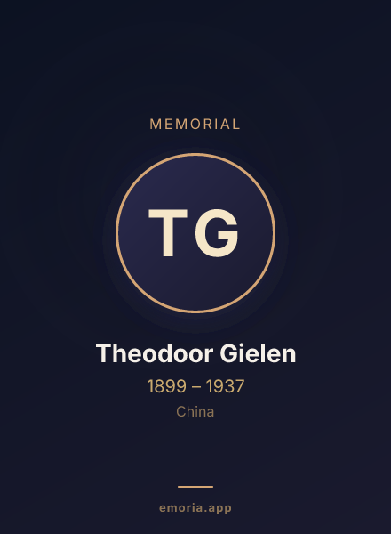 Memorial portrait of Theodoor Gielen