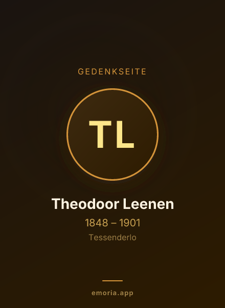 Gedenkportrait von Theodoor Leenen