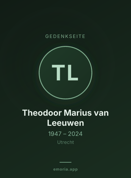 Gedenkportrait von Theodoor Marius van Leeuwen