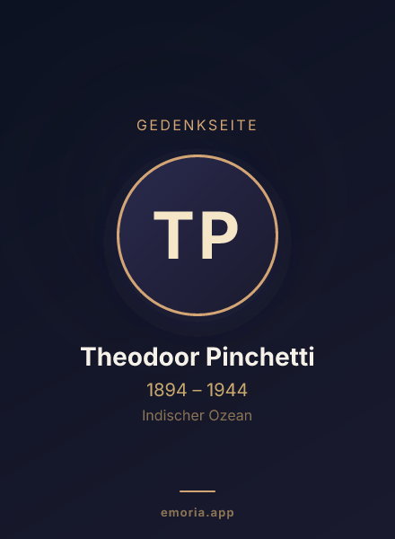 Gedenkportrait von Theodoor Pinchetti
