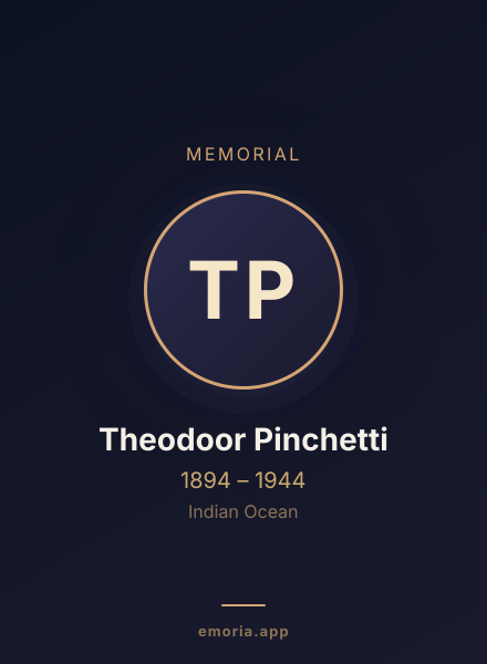 Memorial portrait of Theodoor Pinchetti