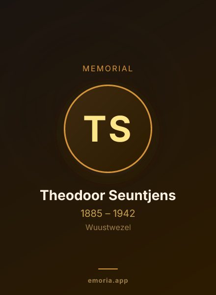Memorial portrait of Theodoor Seuntjens