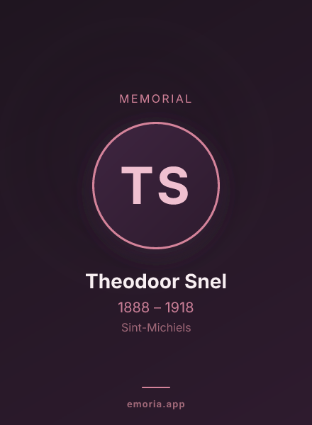 Memorial portrait of Theodoor Snel