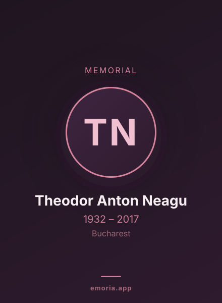Memorial portrait of Theodor Anton Neagu