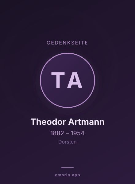 Gedenkportrait von Theodor Artmann