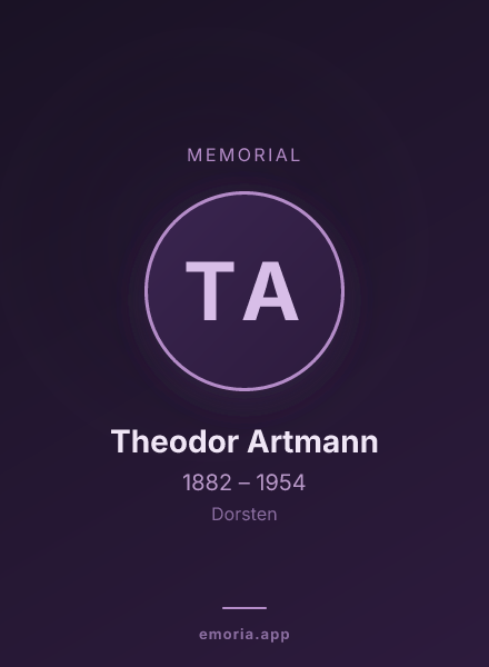 Memorial portrait of Theodor Artmann