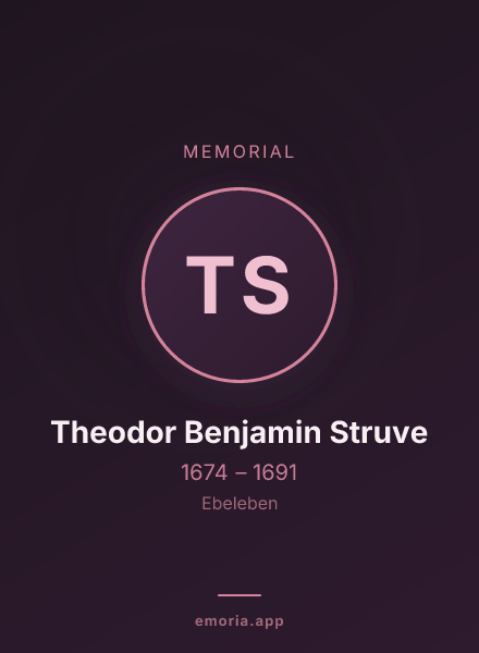 Memorial portrait of Theodor Benjamin Struve