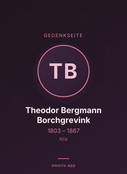 Gedenkportrait von Theodor Bergmann Borchgrevink