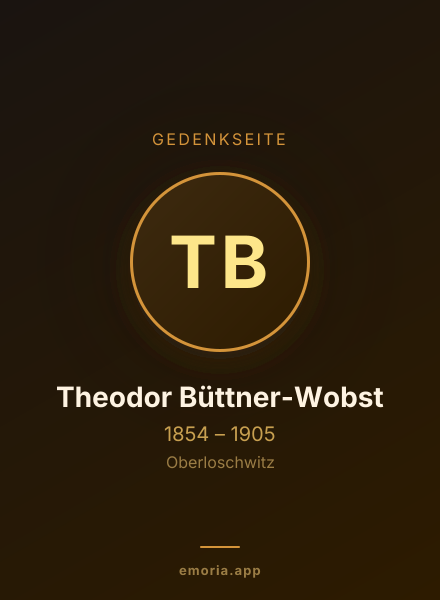 Gedenkportrait von Theodor Büttner-Wobst