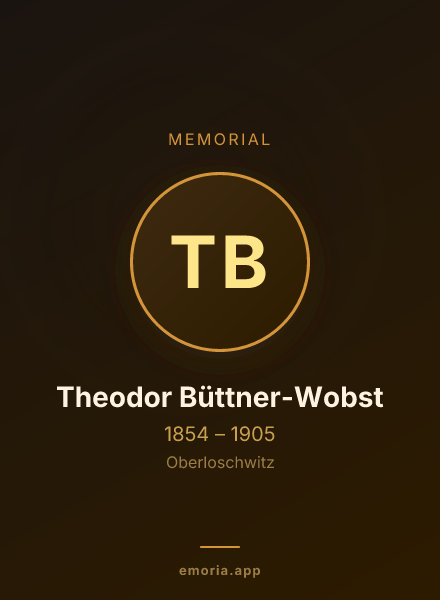 Memorial portrait of Theodor Büttner-Wobst