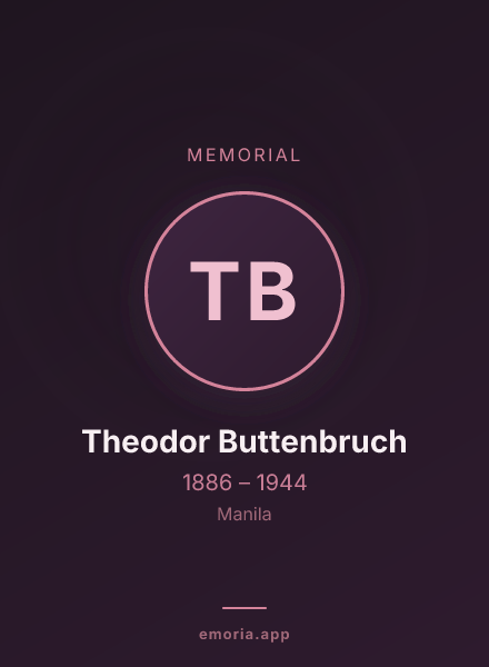 Memorial portrait of Theodor Buttenbruch