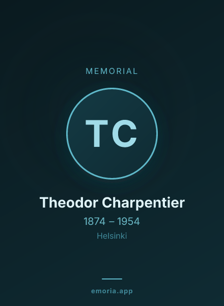 Memorial portrait of Theodor Charpentier