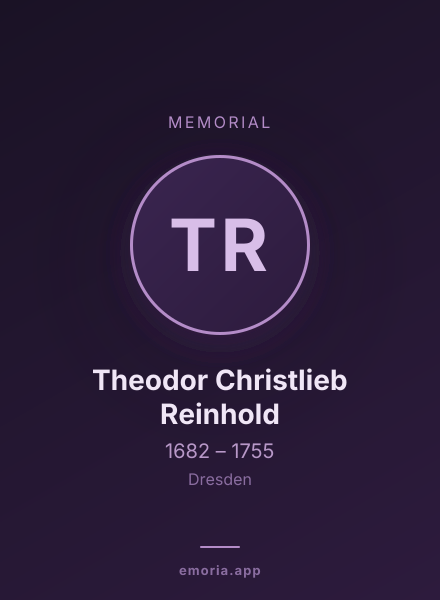 Memorial portrait of Theodor Christlieb Reinhold