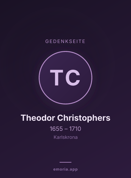 Gedenkportrait von Theodor Christophers