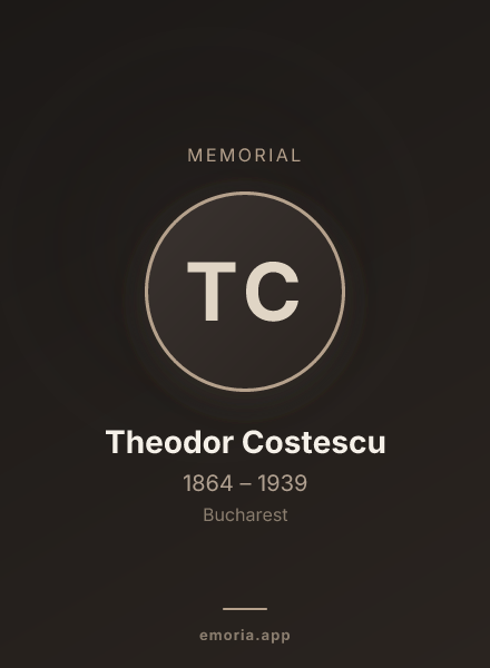 Memorial portrait of Theodor Costescu