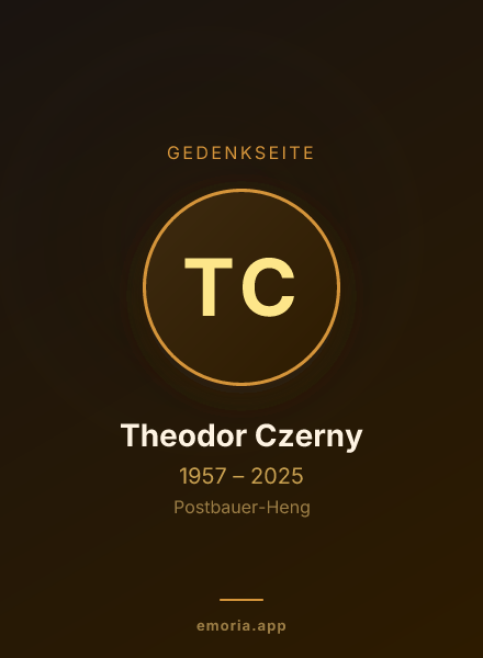 Gedenkportrait von Theodor Czerny