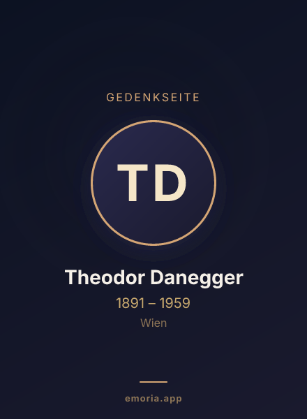 Gedenkportrait von Theodor Danegger