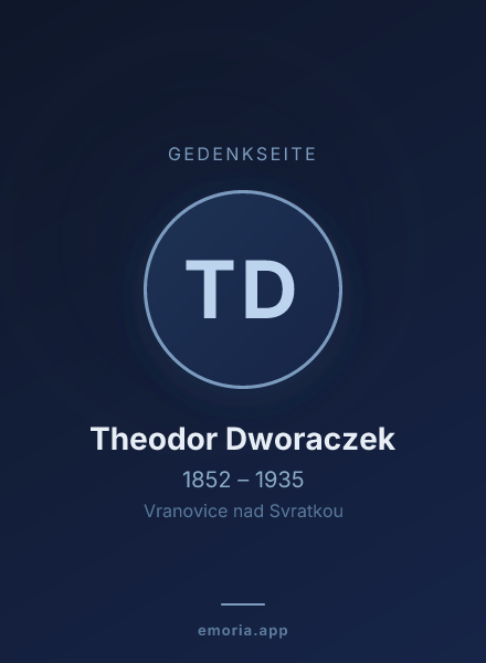 Gedenkportrait von Theodor Dworaczek