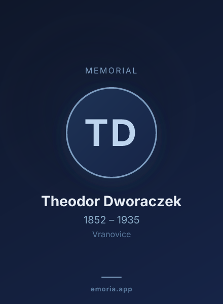 Memorial portrait of Theodor Dworaczek