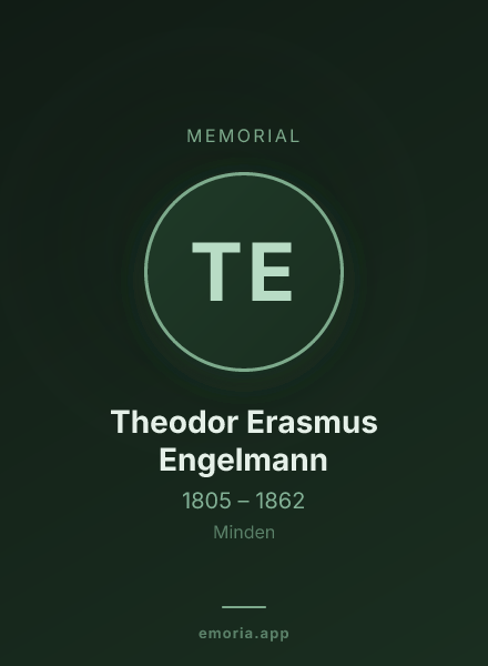 Memorial portrait of Theodor Erasmus Engelmann