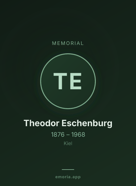 Memorial portrait of Theodor Eschenburg