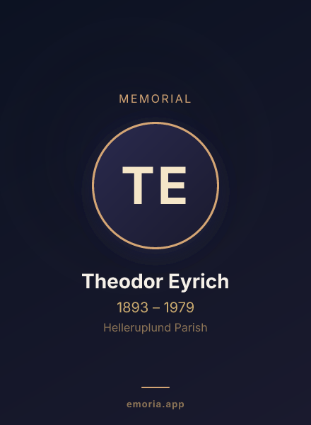 Memorial portrait of Theodor Eyrich