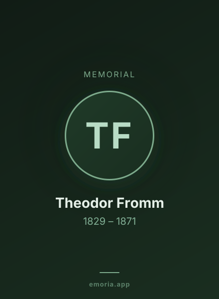 Memorial portrait of Theodor Fromm