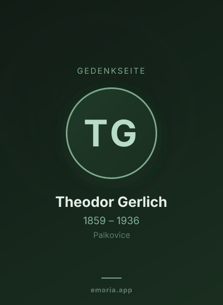 Gedenkportrait von Theodor Gerlich