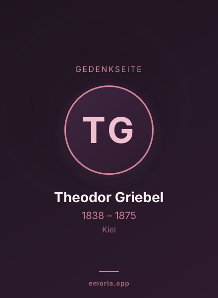 Gedenkportrait von Theodor Griebel