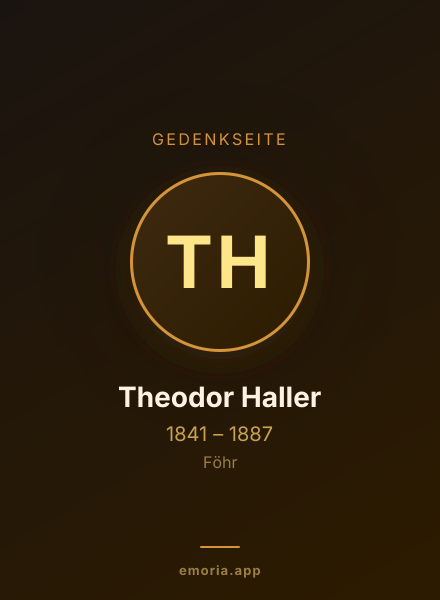 Gedenkportrait von Theodor Haller
