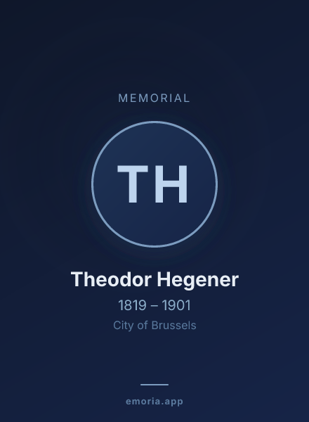 Memorial portrait of Theodor Hegener