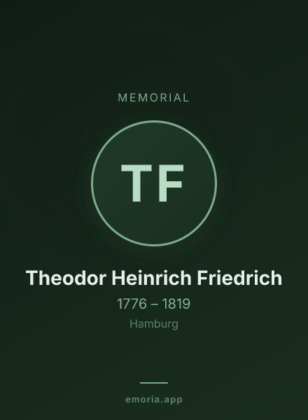 Memorial portrait of Theodor Heinrich Friedrich