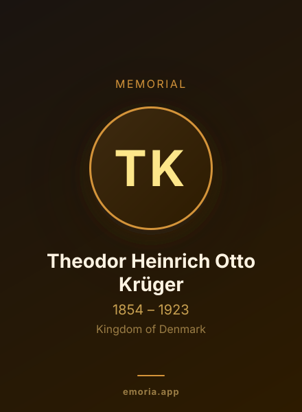 Memorial portrait of Theodor Heinrich Otto Krüger
