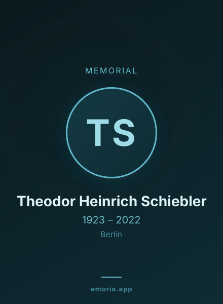 Memorial portrait of Theodor Heinrich Schiebler