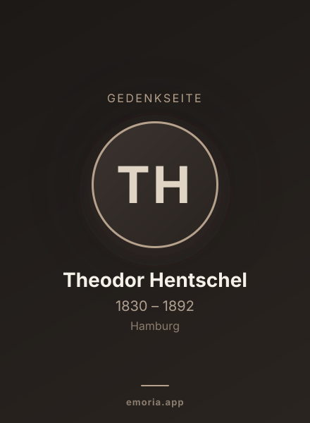 Gedenkportrait von Theodor Hentschel