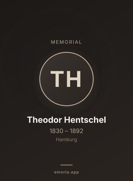 Memorial portrait of Theodor Hentschel