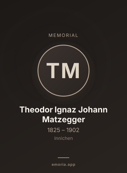 Memorial portrait of Theodor Ignaz Johann Matzegger