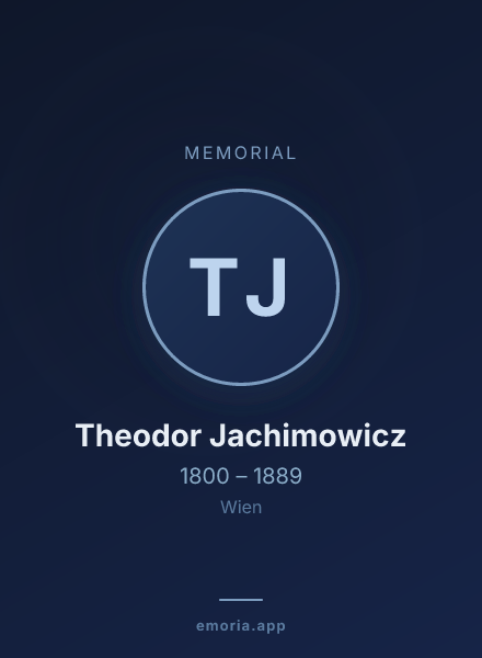 Memorial portrait of Theodor Jachimowicz