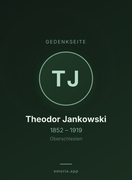 Gedenkportrait von Theodor Jankowski