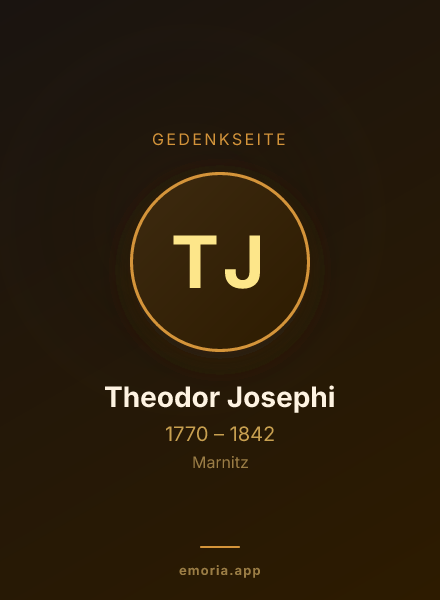 Gedenkportrait von Theodor Josephi