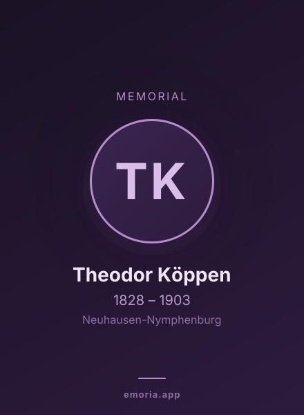 Memorial portrait of Theodor Köppen