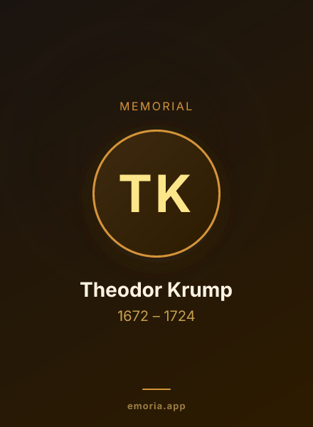 Memorial portrait of Theodor Krump