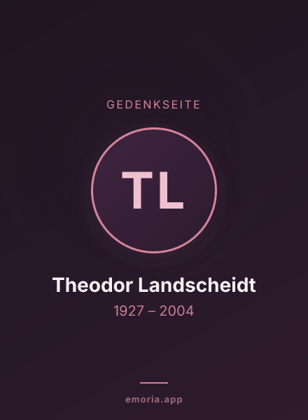 Gedenkportrait von Theodor Landscheidt