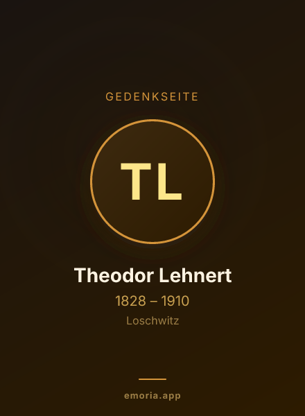 Gedenkportrait von Theodor Lehnert