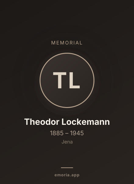 Memorial portrait of Theodor Lockemann