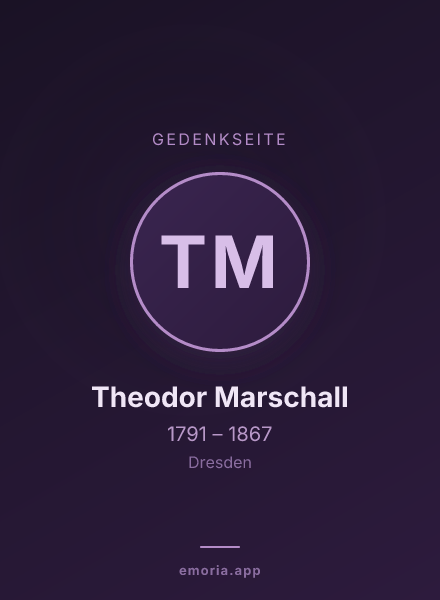 Gedenkportrait von Theodor Marschall