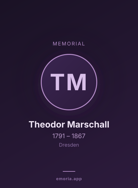 Memorial portrait of Theodor Marschall